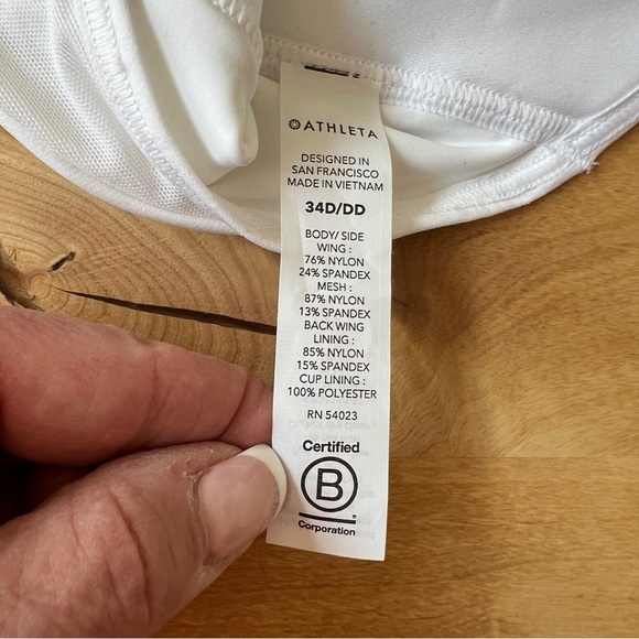 ❤️SOLD❤️ ATHLETA HUSTLE BRA SUPERSONIC ATHLETIC SPORTS YOGA COMPRESSION FITTED - Picture 10 of 11